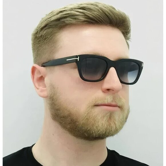 Tom Ford TF237 Snowdon Square Frame Sunglasses Gray and Black OS - Picture 11 of 16